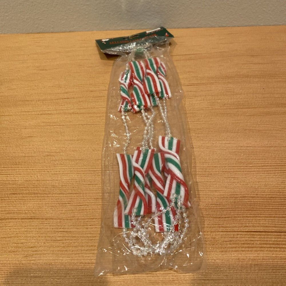 Regent Products 6 Foot Candy Cane Garland NEW Plastic Christmas‎ Decor